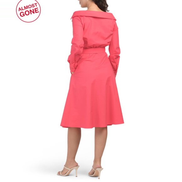 PIAZZA SEMPIONE fuschia Made In Italy Dress - Picture 2 of 2